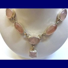 necklace..rose quartz